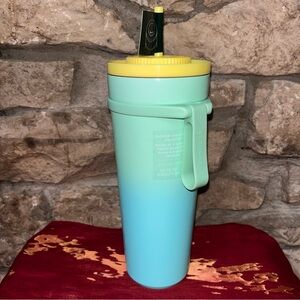 STARBUCKS NWT 2025 Summer Ombre Blue Green Vacuum Insulated Tumbler 24oz 710ML